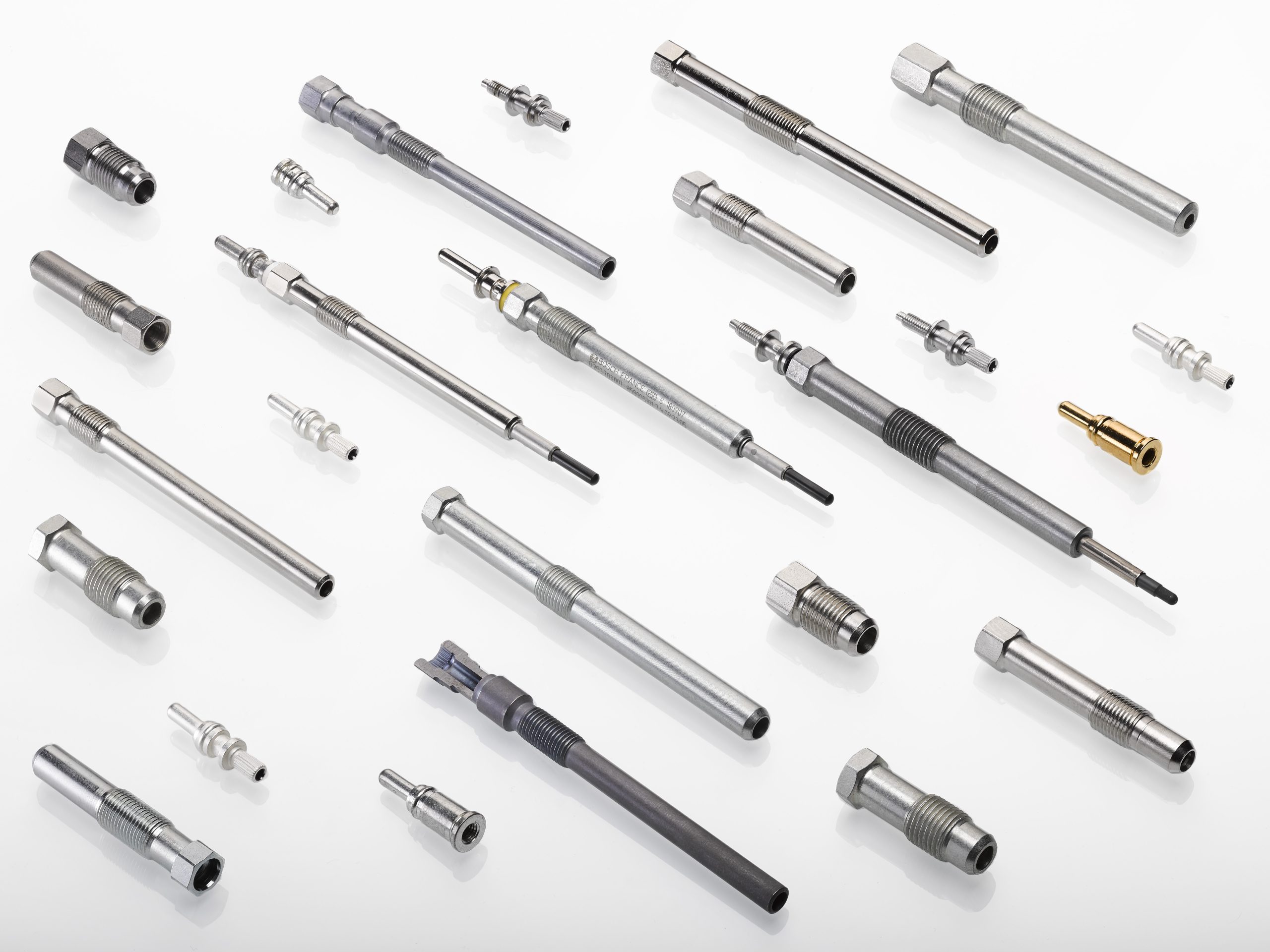 Glow plug body with pressure sensors